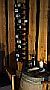 The PITEBA winerack also matches well in a rustic environment.